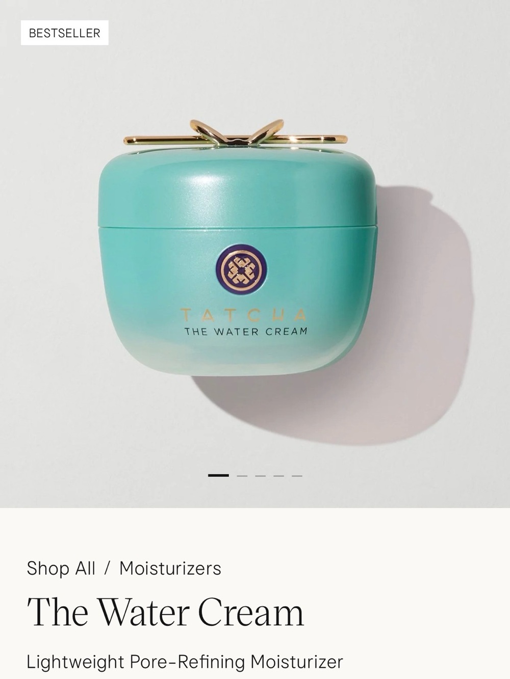 Tatcha The Water Cream – Moisturizer